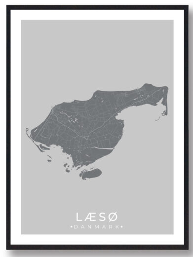 Læsø plakat – grå