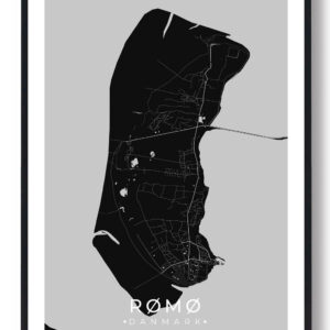 Rømø plakat - sort