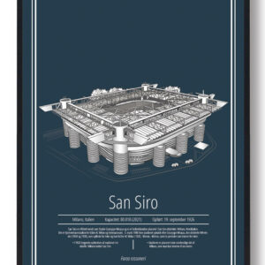 San Siro - A.C. Milan – stadion plakat