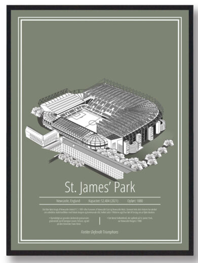 St. James Park - Newcastle - stadion plakat