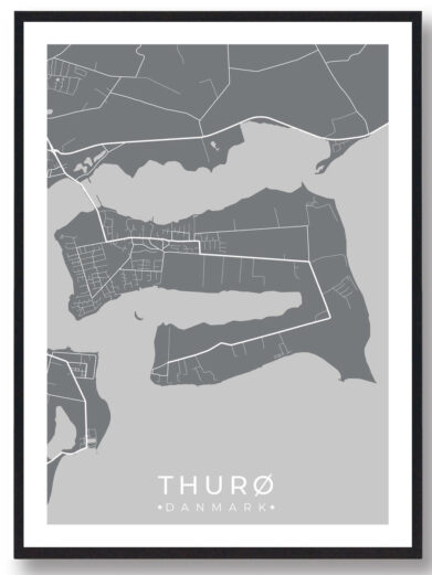 Thurø plakat - grå
