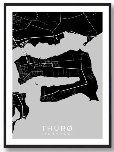Thurø plakat - sort