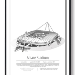 Allianz Stadium - Juventus – stadion plakat