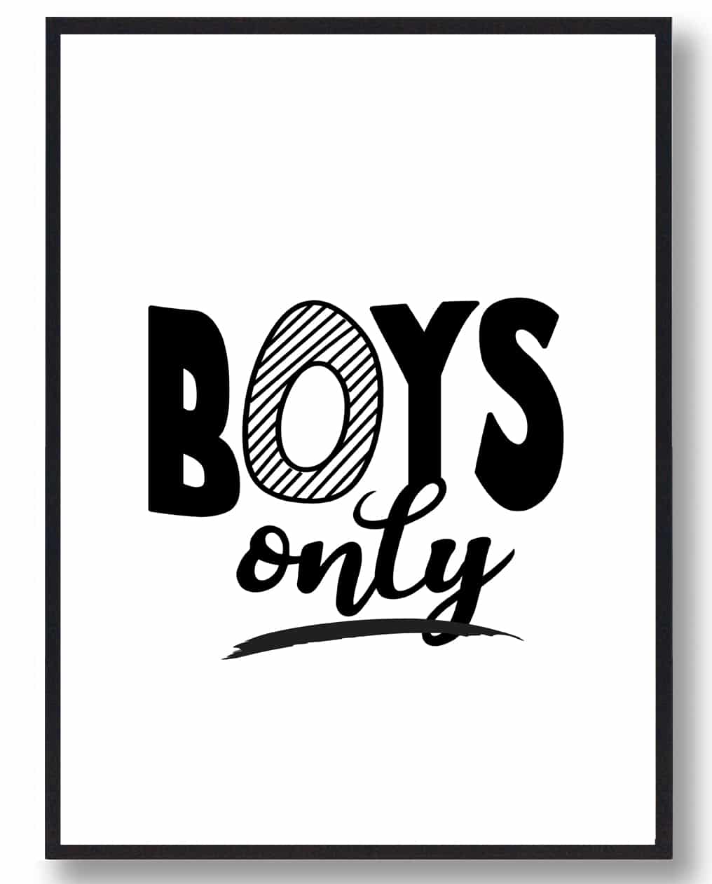 Boys Only Plakat