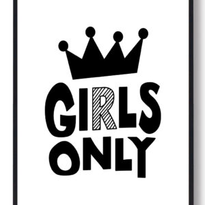 Girls Only (kongekrone) - plakat