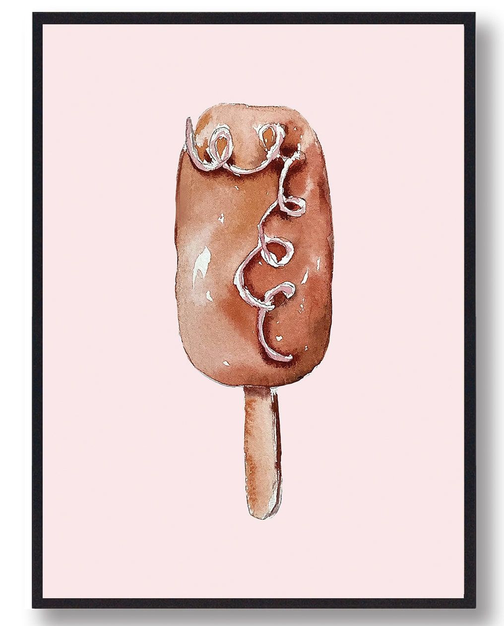 Is - håndtegnet plakat