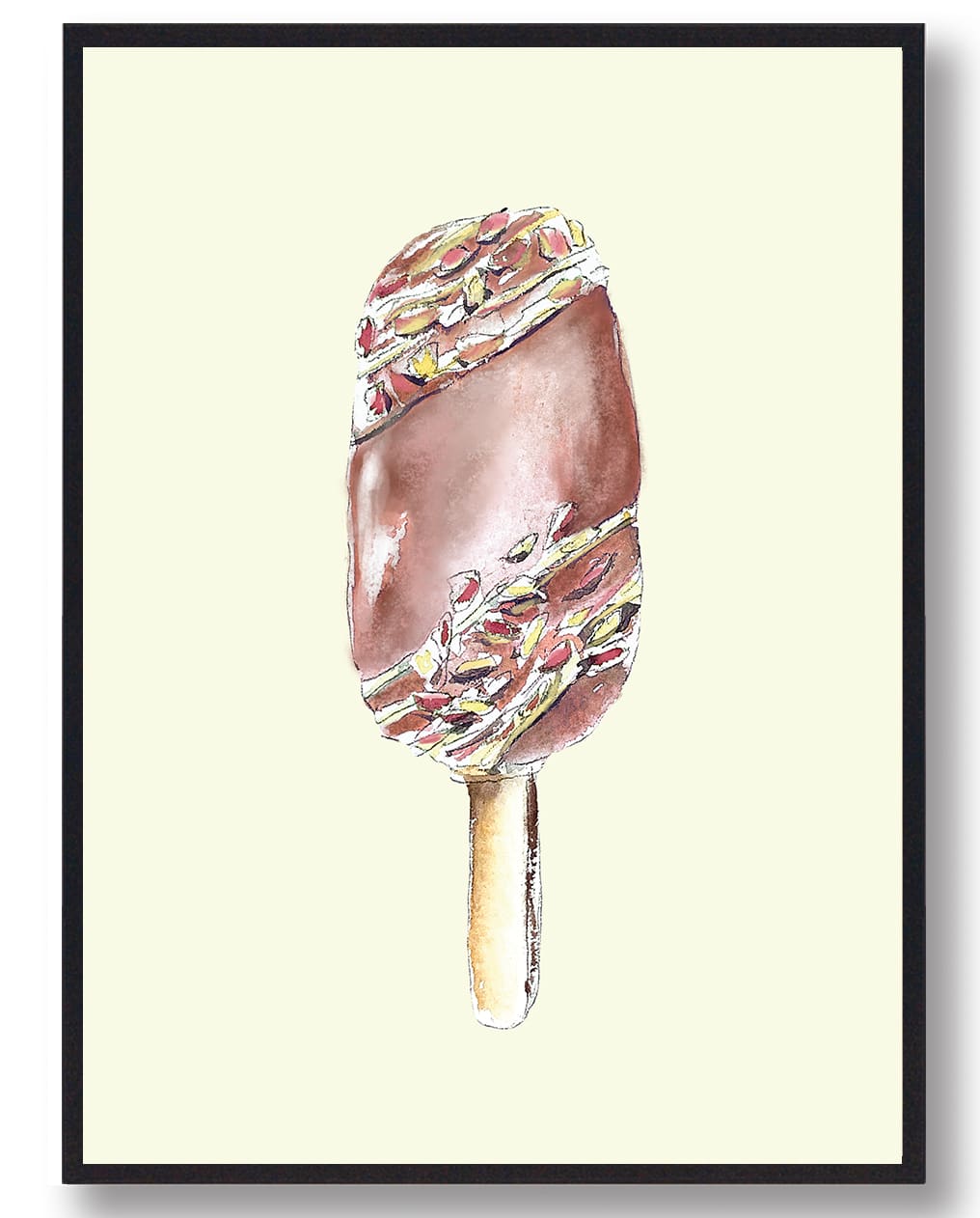 Is - håndtegnet plakat