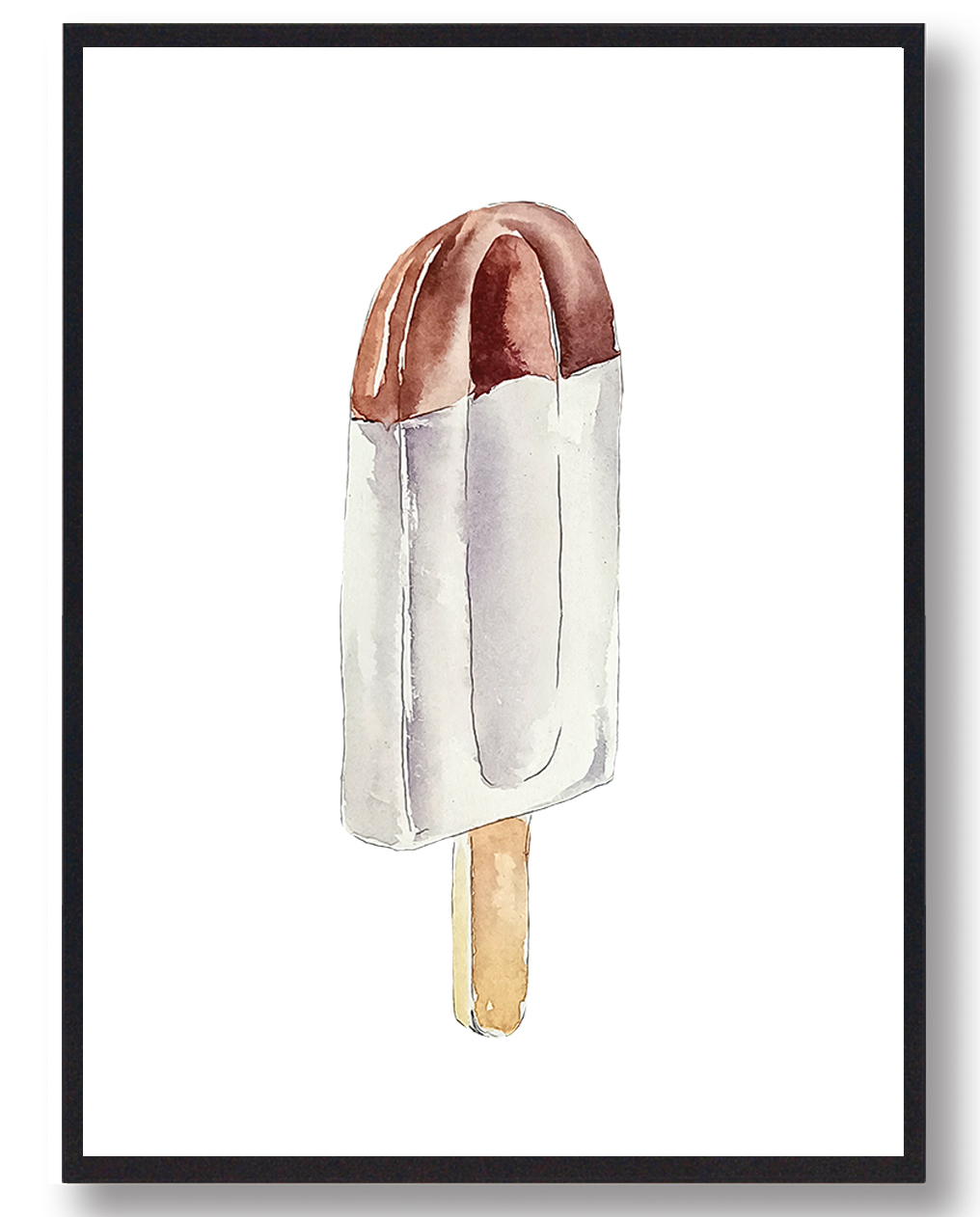 Kæmpe Læske Håndtegnet Plakat Størrelse: S 21x29 7cm A4