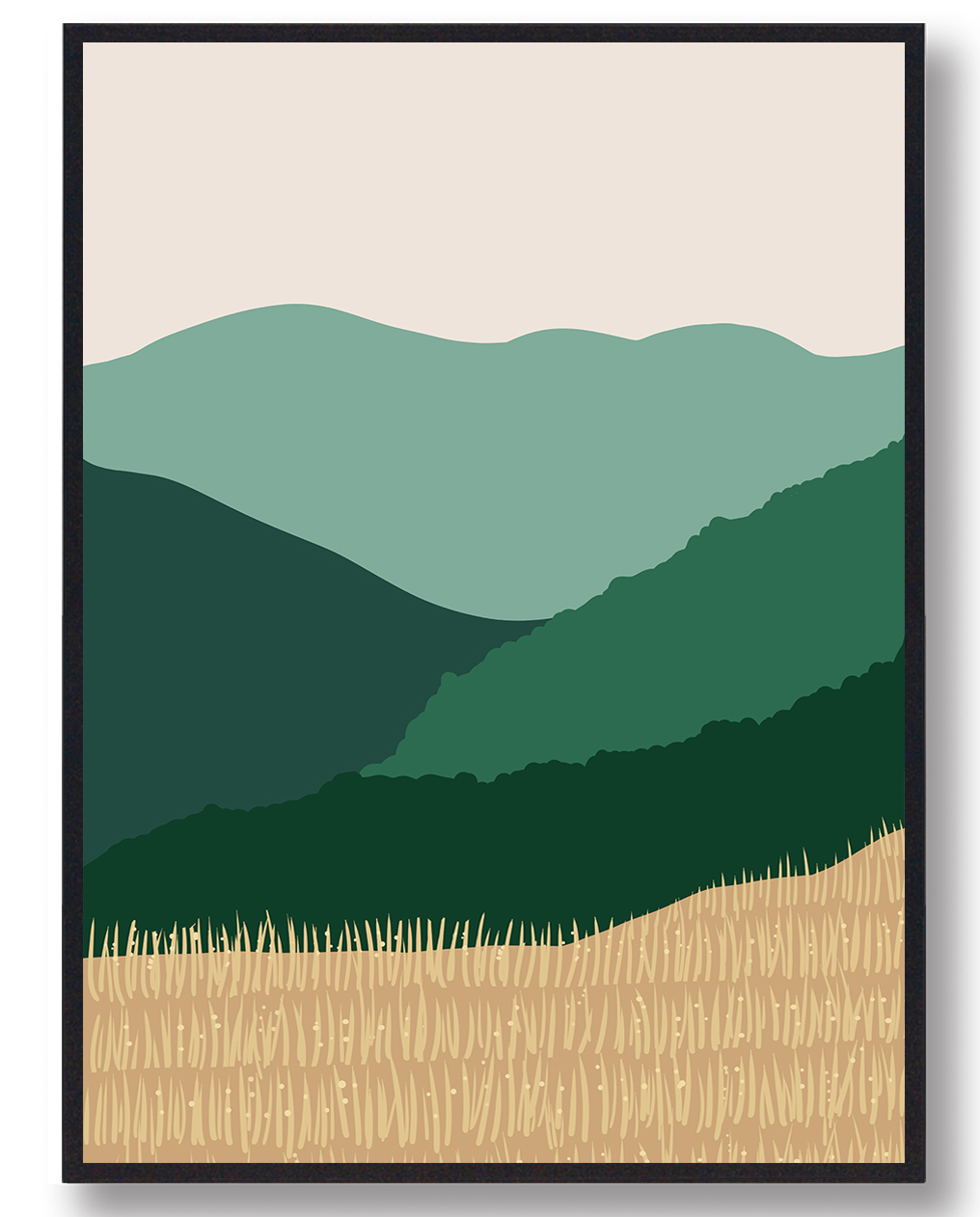 Kornmark Plakat Størrelse: 70x100cm