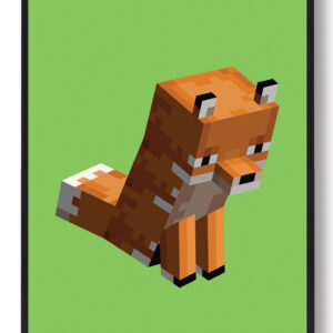 Ræv grøn - minecraft gamerplakater