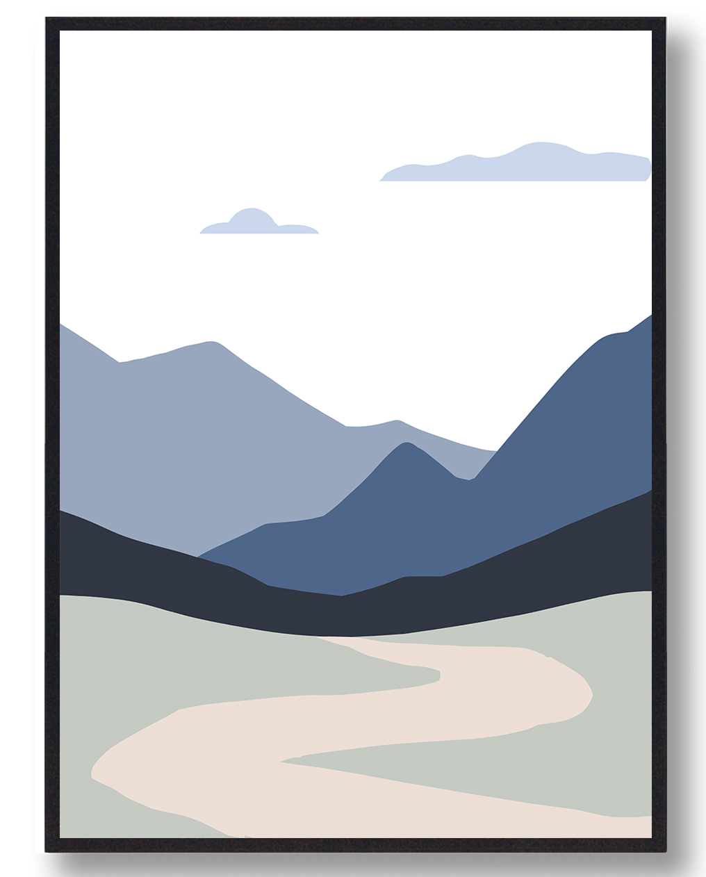 Vejen Til Bjerget Plakat Størrelse: 70x100cm