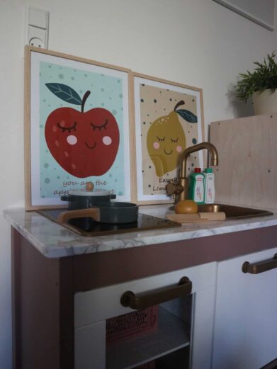Frugt plakater til børneværelset. Easy peasy lemon