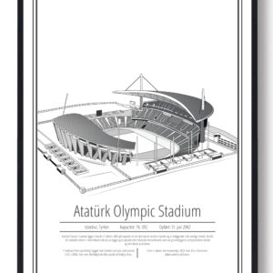 Atatürk Stadion - Atatürk – stadion plakat