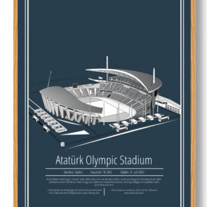 Atatürk Stadion - Atatürk – stadion plakat