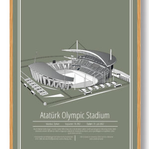 Atatürk Stadion - Atatürk – stadion plakat