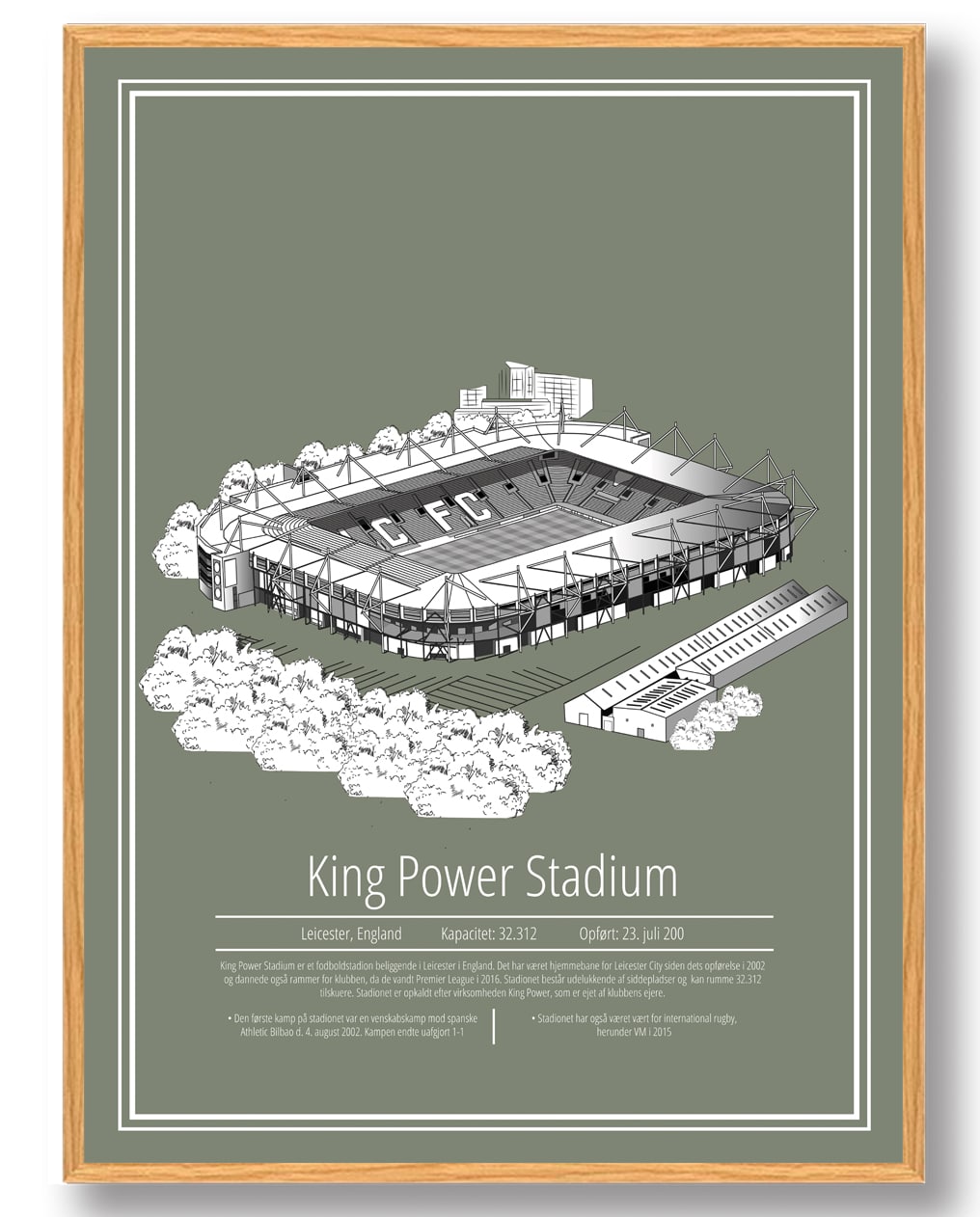 King Power - Leicester stadion plakat