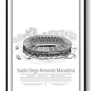 Stadio San Paolo - Napoli - stadion plakat