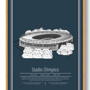 Stadio Olimpico - Roma - stadion plakat
