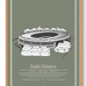 Stadio Olimpico - Roma - stadion plakat