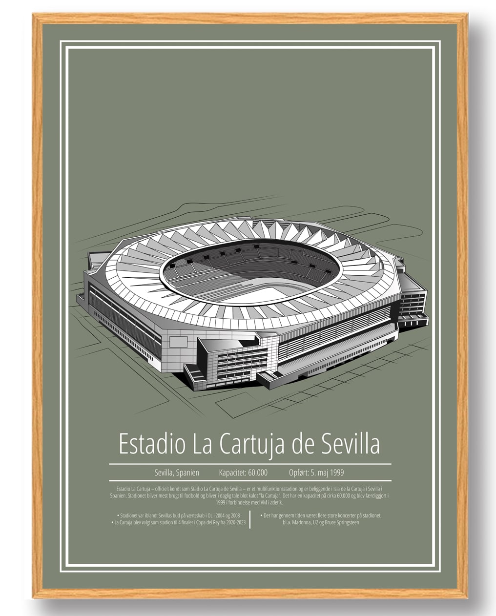 Estadio Ramón Sánchez Pizjuán - Sevilla stadion plakat