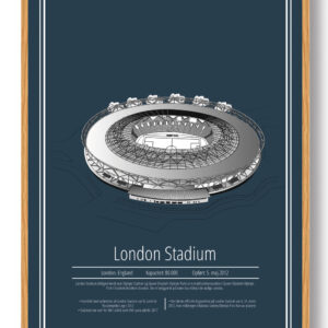 London Stadium - West Ham – stadion plakat