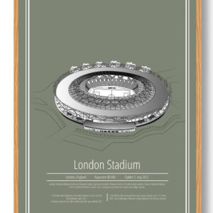 London Stadium - West Ham – stadion plakat