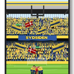 Brøndby fans - fodboldplakat