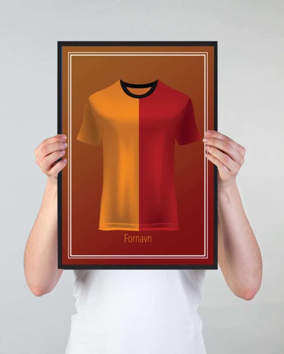 Fodboldplakat med Galatasaray, hvor man kan indsætte navn nederst