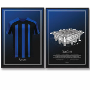 Inter Milan - Trøje og Stadion plakatsæt
