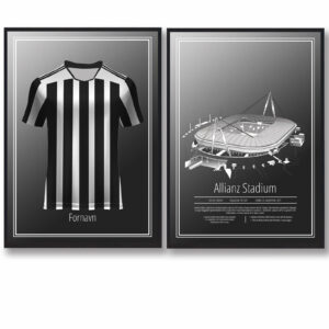 Juventus - Trøje og Stadion plakatsæt