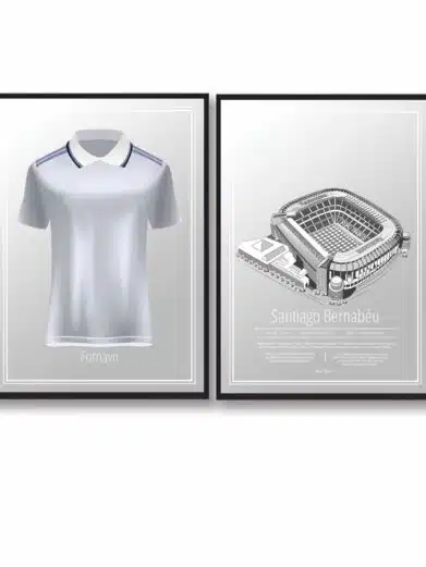 Fodbold plakatsæt med Real Madrid