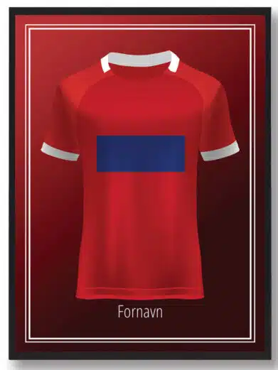 Silkeborg fodboldplakat med trøje.