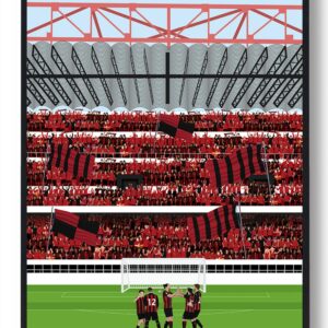 A.C. Milan fans - fodboldplakat