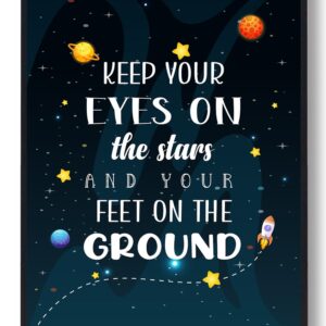 Keep your eyes on the stars - plakat