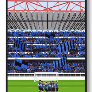 Inter Milan fans - fodboldplakat
