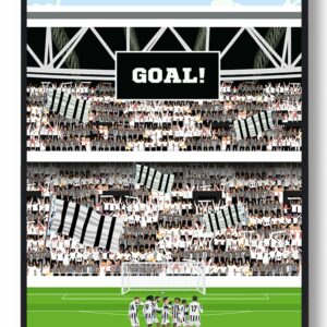 Juventus fans - fodboldplakat