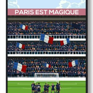 PSG Paris fans - fodboldplakat