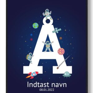 Navneplakat rummet