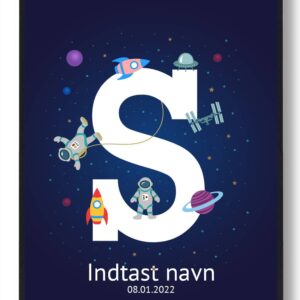 Navneplakat rummet