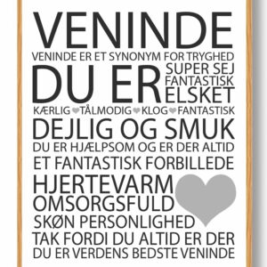 Årets Veninde plakat