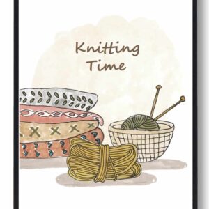 Knitting time - strikkeplakat