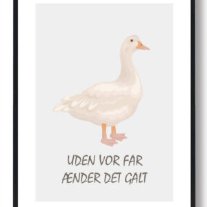 Uden vor far ænder det galt - plakat
