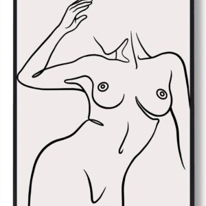 Line art - stregtegnings plakat