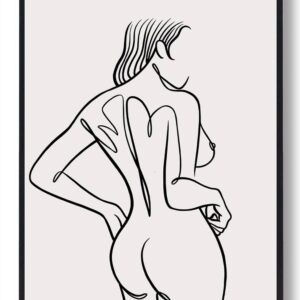 Line art - stregtegnings plakat