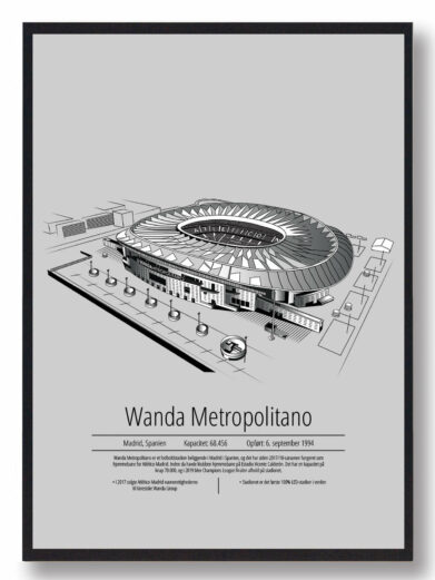 Wanda Metropolitano - Atlético Madrid grå