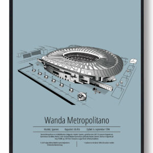 Wanda Metropolitano - Atlético Madrid lyseblå