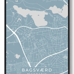 Bagsværd plakat - lyseblå
