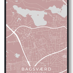 Bagsværd plakat - rosa