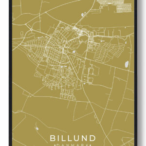 Billund plakat - gul