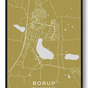 Borup plakat - gul